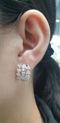 PREORDER | Layered Creolle Statement Diamond Earrings 14kt