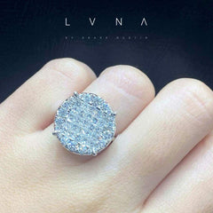 PREORDER| Round Invisible Setting Princess Diamond Jewelry Set 14kt