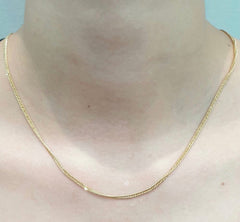 Golden Rope Chain Necklace 18kt 17”