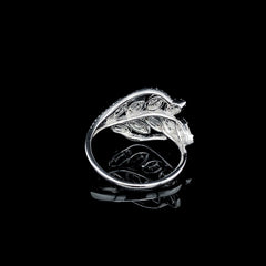 PREORDER | Leaf Cluster Shape Deco Diamond Ring 14kt