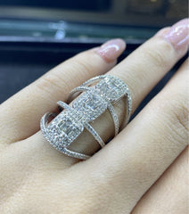 PREORDER | Square Statement Diamond Ring 14kt