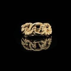 Golden Chain Ring 18Kt