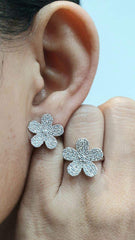 PREORDER | Flower Diamond Jewelry Set 14kt