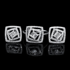 PREORDER | Square Diamond Jewelry Set 14kt