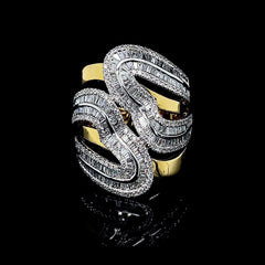 PREORDER | Multi-Tone Statement Diamond Ring 14kt