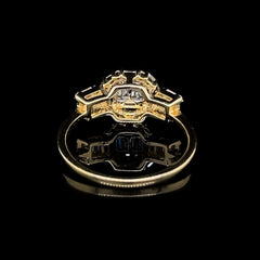 PREORDER | Golden Cathedral Diamond Ring 14kt