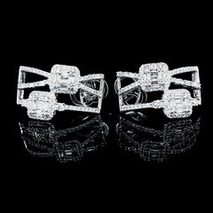 PREORDER | Creolle Cushion Diamond Earrings 14kt