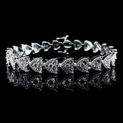 Heart Eternity Diamond Bracelet 14kt