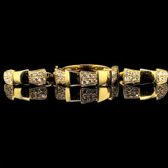 PREORDER| Golden Snake Diamond Jewelry Set 14kt