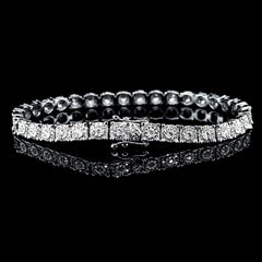 Round Eternity Diamond Bracelet 14kt