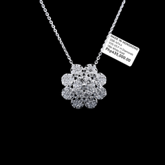 HKG | Floral Statement Diamond Necklace 18kt