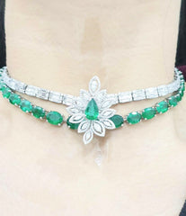 LVNA Signatures “The Kristine” Colombian Emerald Necklace