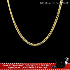 Golden Rope Chain Necklace 18kt 17”