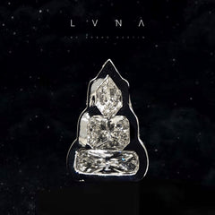 LVNA Signatures Diamond Buddha Pendant Diamond Necklace 18kt