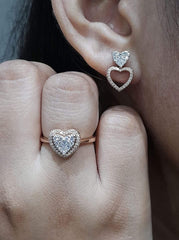 Rose Heart Multi-Wear Diamond Jewelry Set 14kt