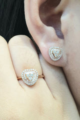 PREORDER | Rose Heart Classic Diamond Jewelry Set 18kt