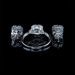 #LVNA2024 | Classic Cushion Shape Diamond Jewelry Set 14kt