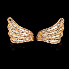 PREORDER| Rose Angel Wings Diamond Statement Jewelry Set 14kt