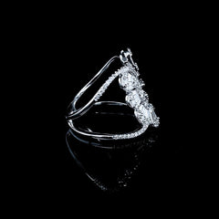 PREORDER | Cluster Shape Statement Diamond Ring 14kt