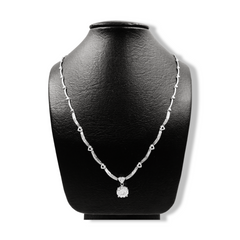 PREORDER | Round Invisible Setting Choker Diamond Necklace 14kt