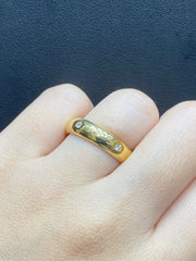 环绕式钻石结婚戒指 14 克拉