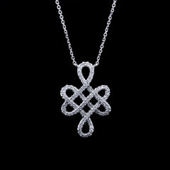 Lucky Mystic Know Diamond Necklace 14kt 18"