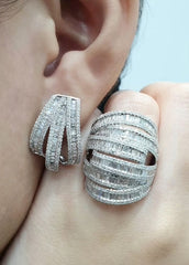 PREORDER| Baguette Deco Diamond Jewelry Set 14kt