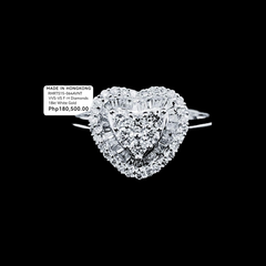 PREORDER | Heart Halo Diamond Ring 18kt