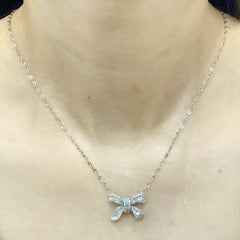 #TheSALE | Ribbon Baguette Diamond Necklace 14kt