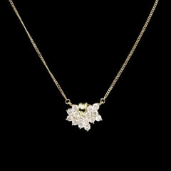PREORDER | Gold Cluster Diamond Necklace 18kt