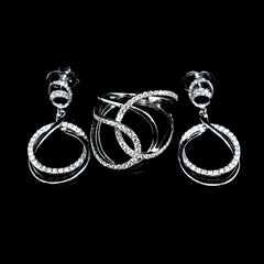 PREORDER | Dangling Statement Diamond Jewelry Set 14kt