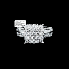 PREORDER | Large Square Paved Diamond Ring 14kt