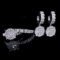PREORDER | Baguette Invisible Setting Diamond Jewelry Set 14kt