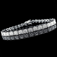 Round Eternity Diamond Bracelet 14kt