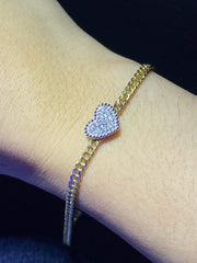 #BuyNow | LVNA Signatures™️ Unisex Diamond Center Bar Bracelet 18kt
