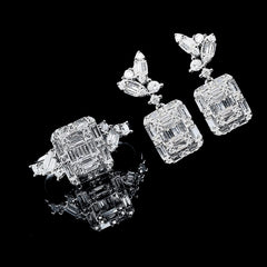 PREORDER | Emerald Baguette Diamond Jewelry Set 14kt