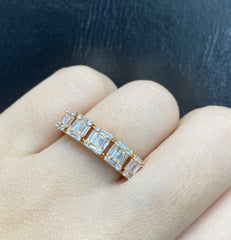PREORDER | Rose Half Eternity Diamond Ring 18kt