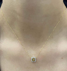 #LVNA2024 | LVNA Signatures Square Colored Solitaire Diamond Necklace 14kt