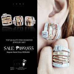 PREORDER | Multi-Tone Belt & Nail Deco Statement Diamond Jewelry Set 14kt