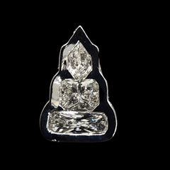 LVNA Signatures Diamond Buddha Pendant Diamond Necklace 18kt