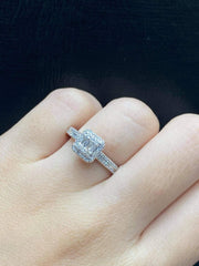 PREORDER | Square Paved Band Diamond Ring 14kt