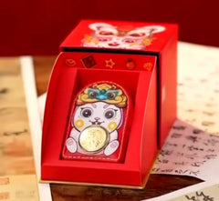 #TheVault | 24K Pure Gold Spinning Coin (999.9au) Lucky Gold Cat Coin Purse