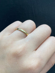 PREORDER | Golden Half Eternity Diamond Ring Wedding Band 18kt