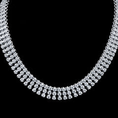LVNA Signatures | Fringed Eternity Tennis Diamond Necklace 18kt