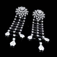 LVNA Signatures™️ Sun Cluster Dangling Chandelier Statement Diamond Earrings 18kt | Editor’s Pick