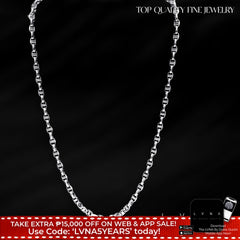 White Gold Chunky Chain Link Necklace 14kt 22”