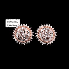 PREORDER | Rose Classic Round Stud Diamond Earrings 18kt