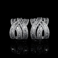 PREORDER | Crossover Infinity Creolle Diamond Earrings 14kt