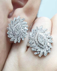 PREORDER| Floral Spiraling Diamond Jewelry Set 18kt