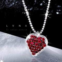 “The Heart of Ivana” Ruby Diamond Necklace LVNA Signatures